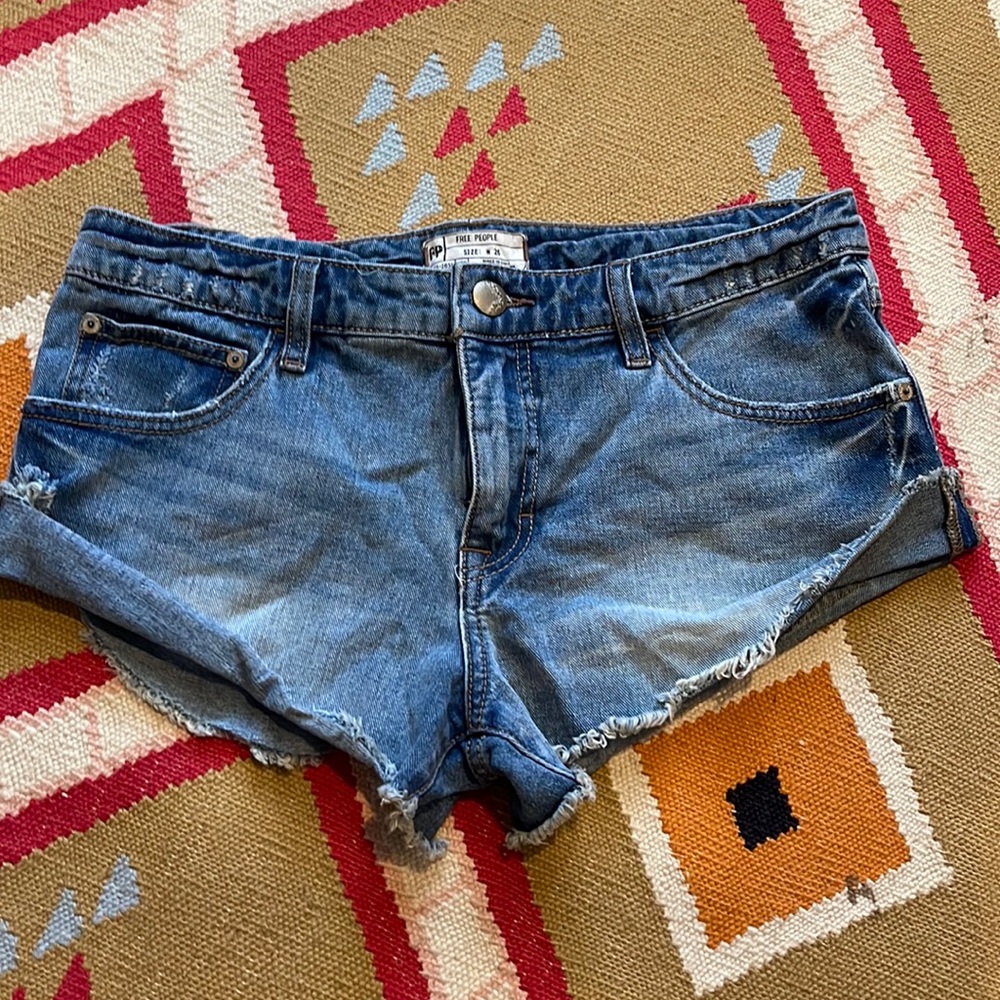 Free People denim shorts